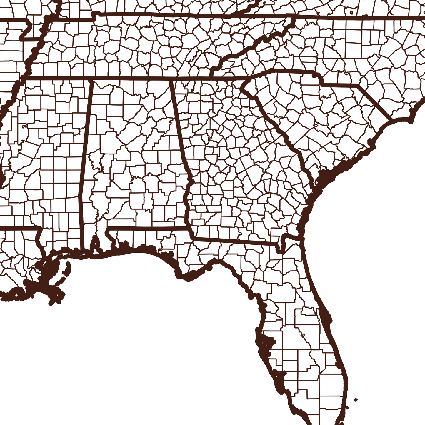 Calhoun County Map - Rochag