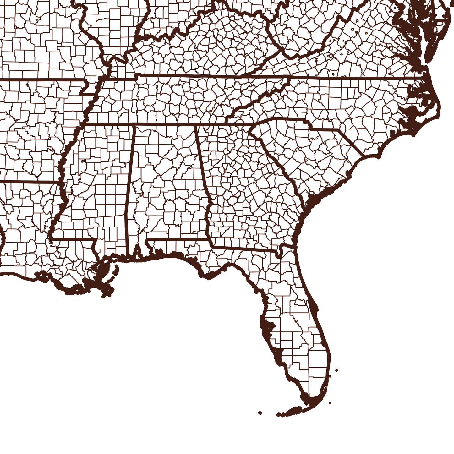 Calhoun County Map - Rochag