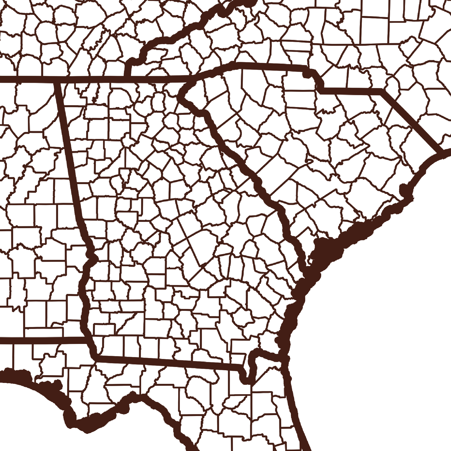 Candler County Map