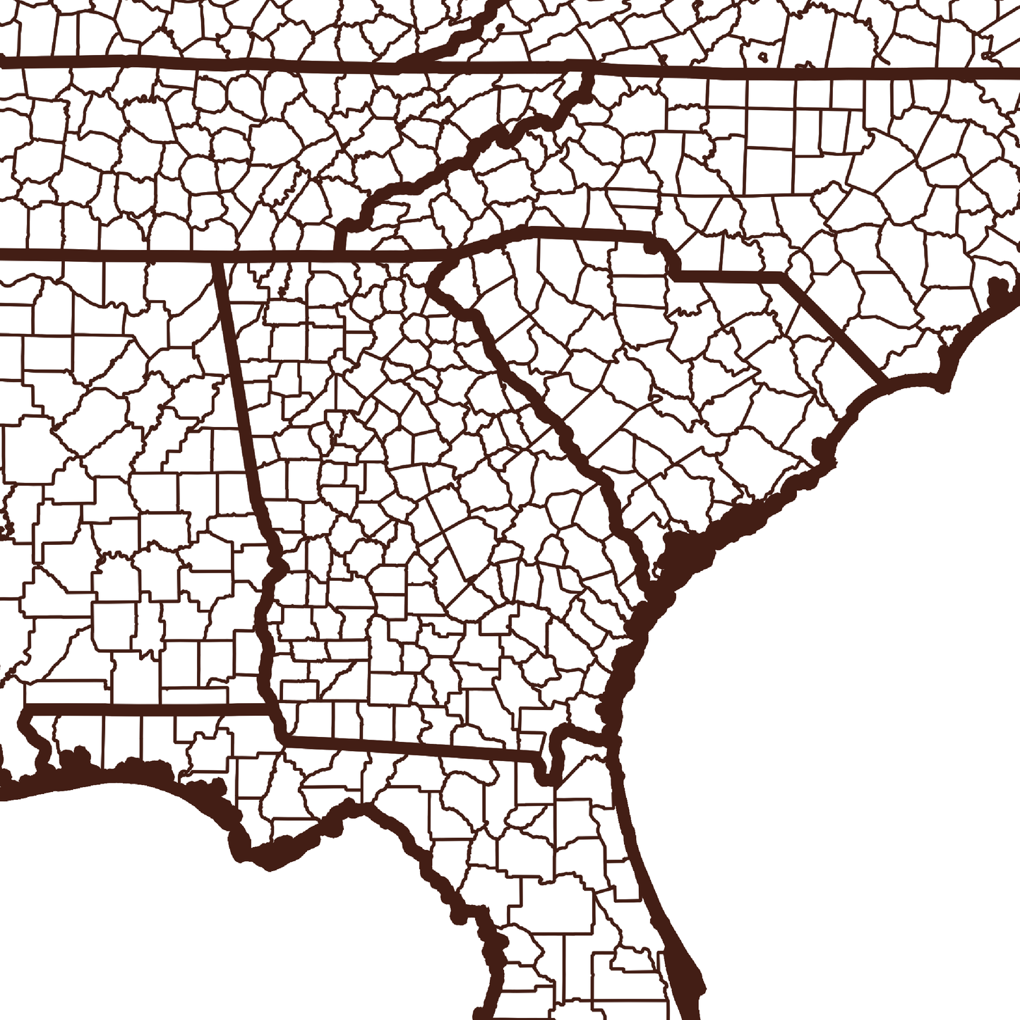 Candler County Map