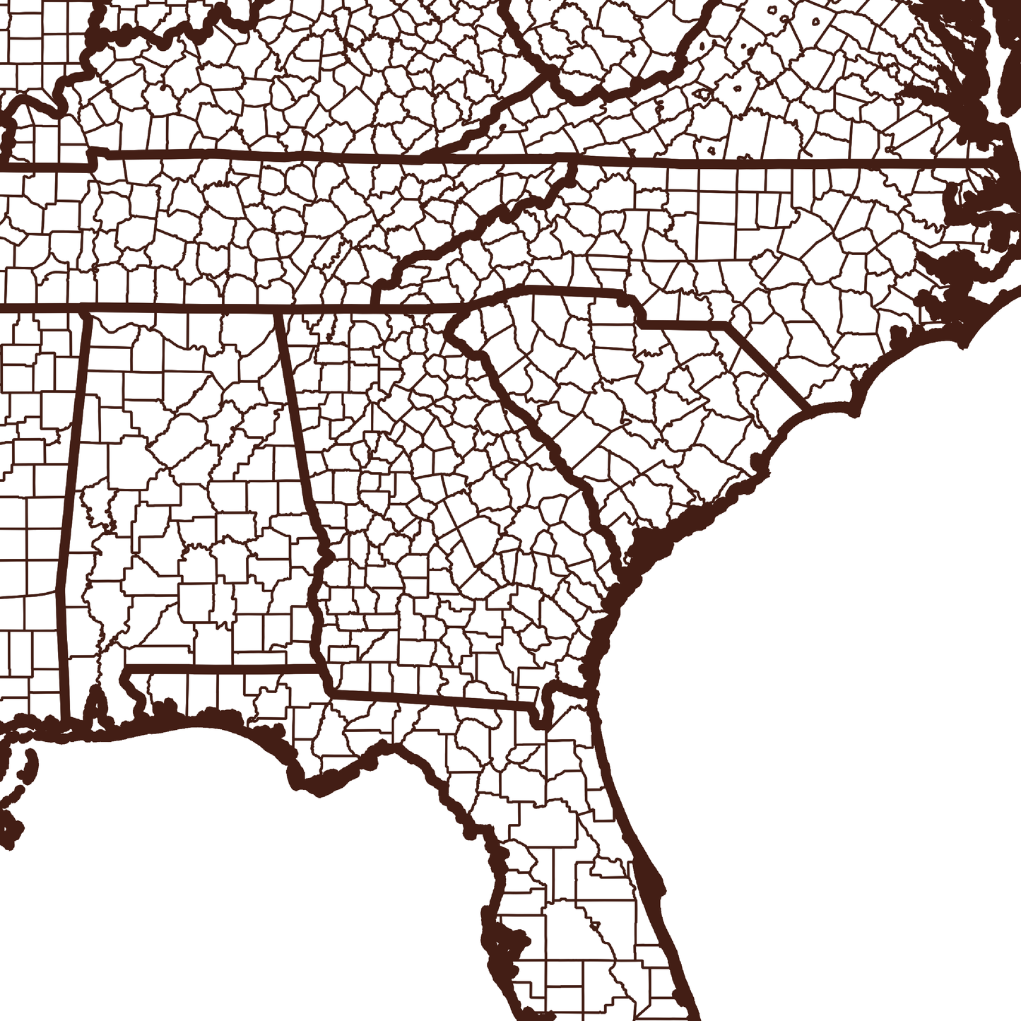 Candler County Map