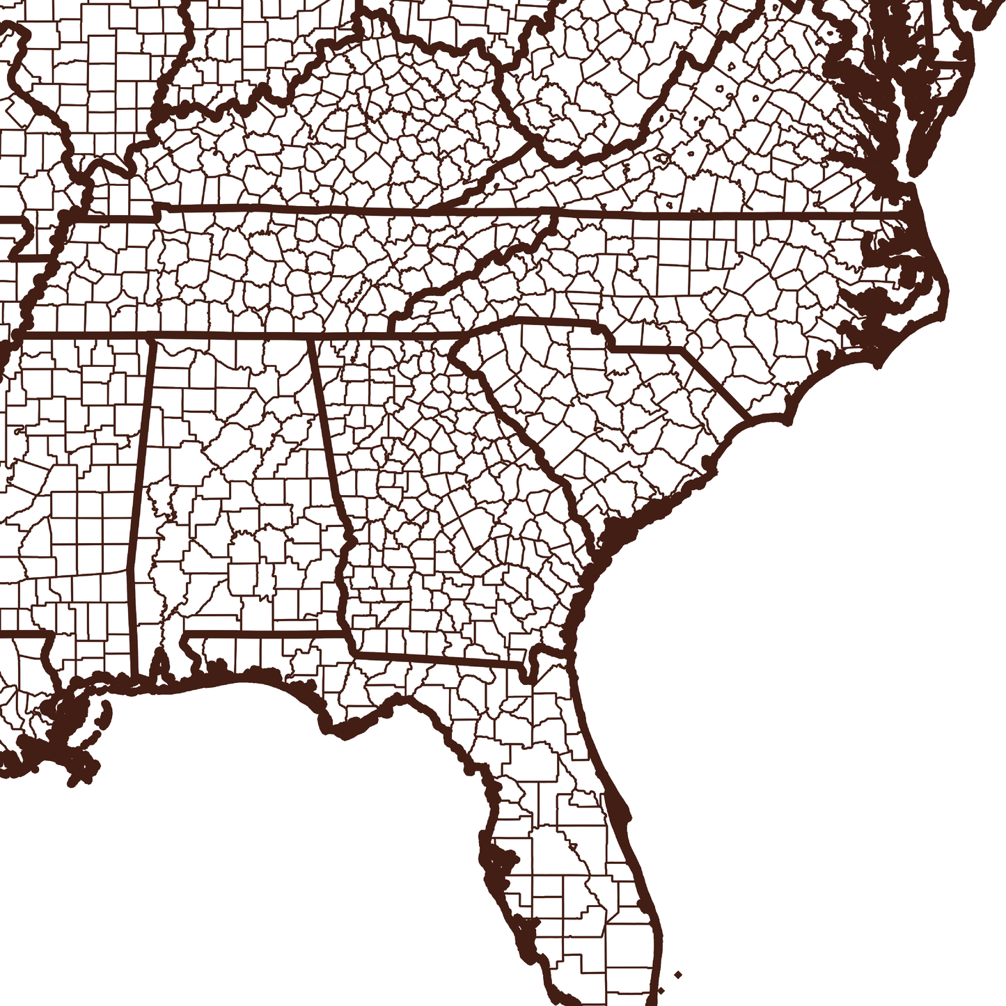 Candler County Map