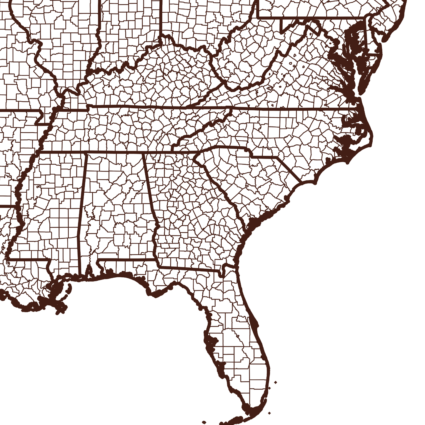 Candler County Map