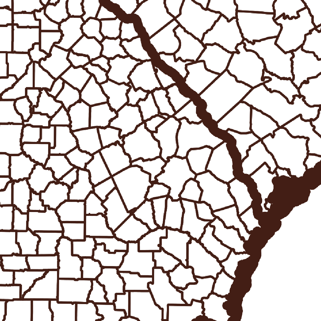 Candler County Map