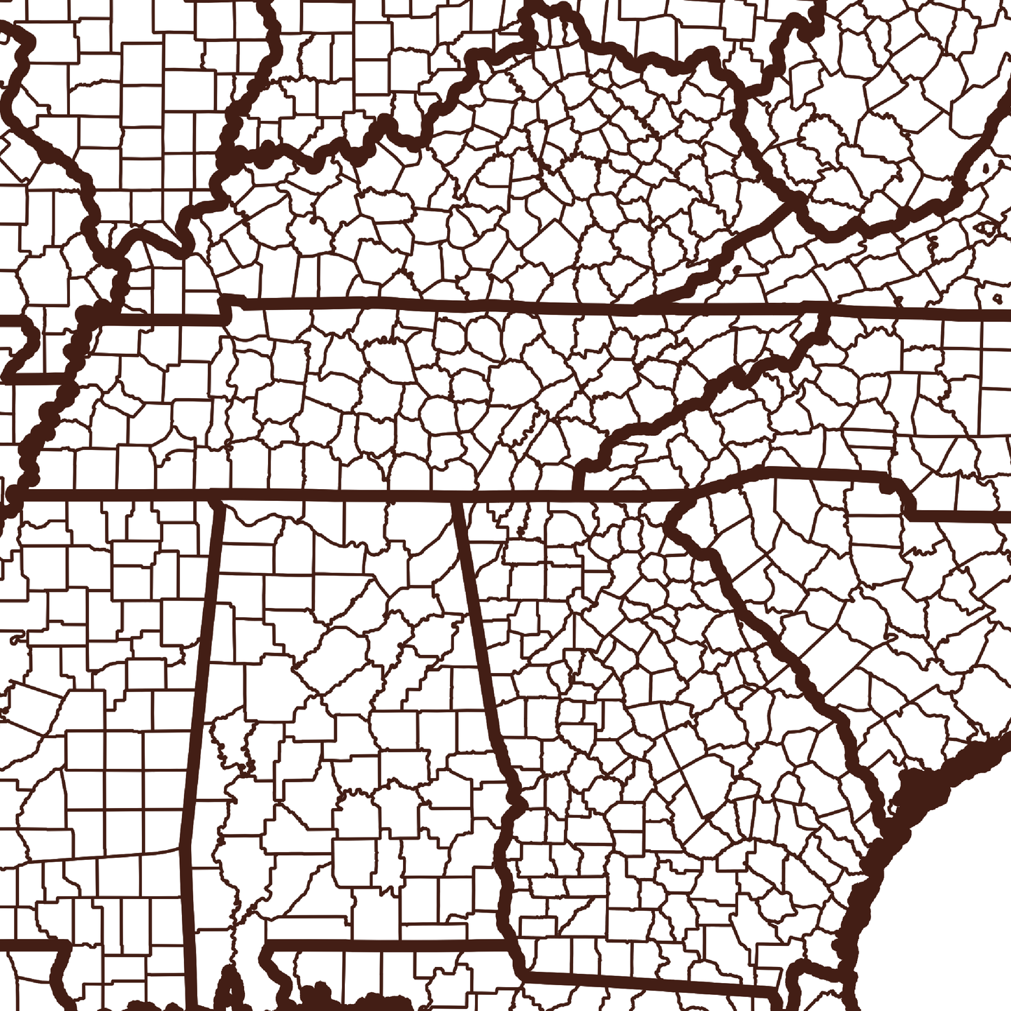 Catoosa County Map