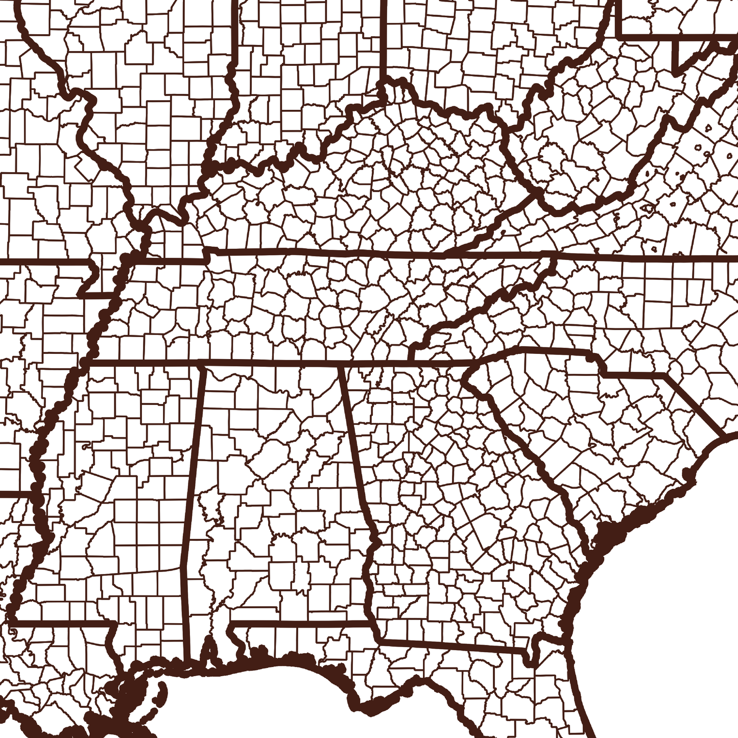 Catoosa County Map