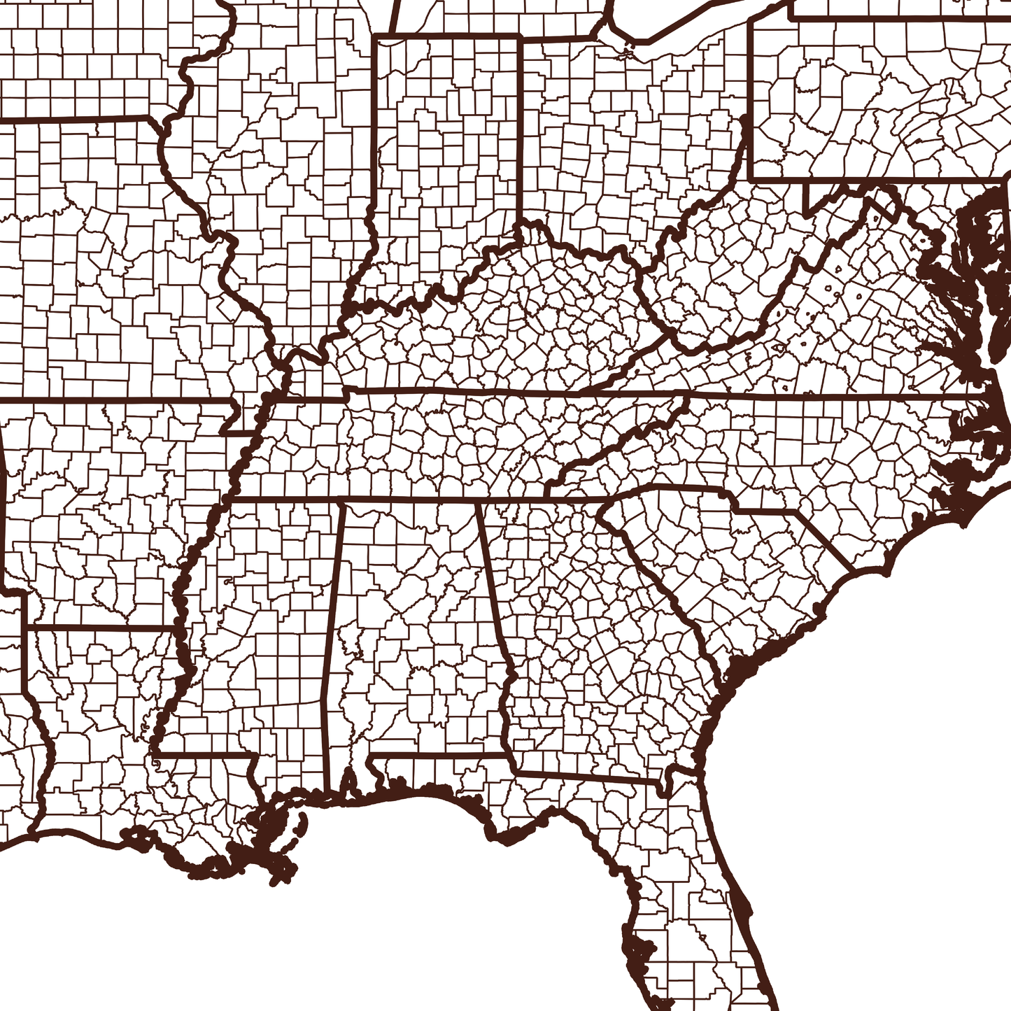 Catoosa County Map