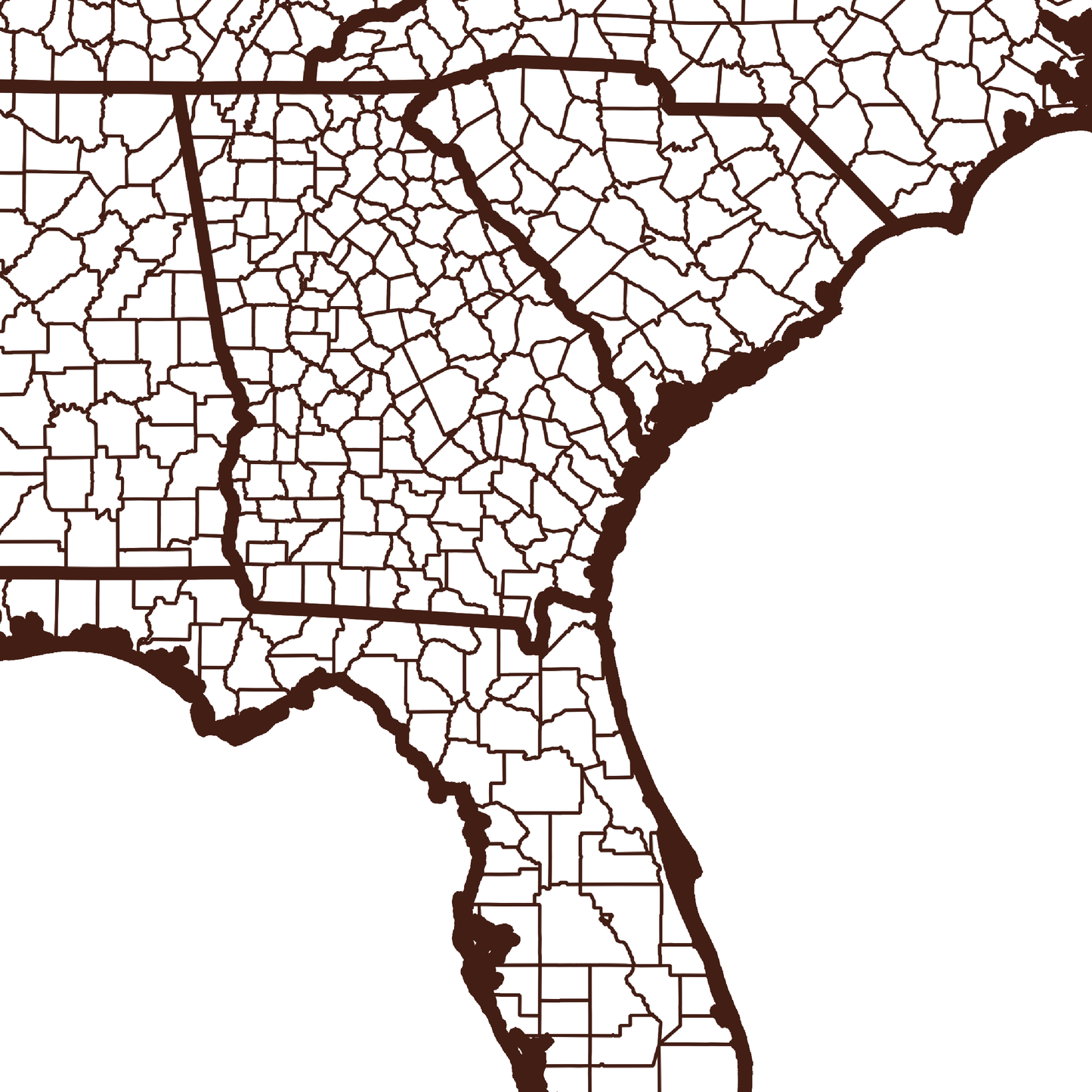 Charlton County Map