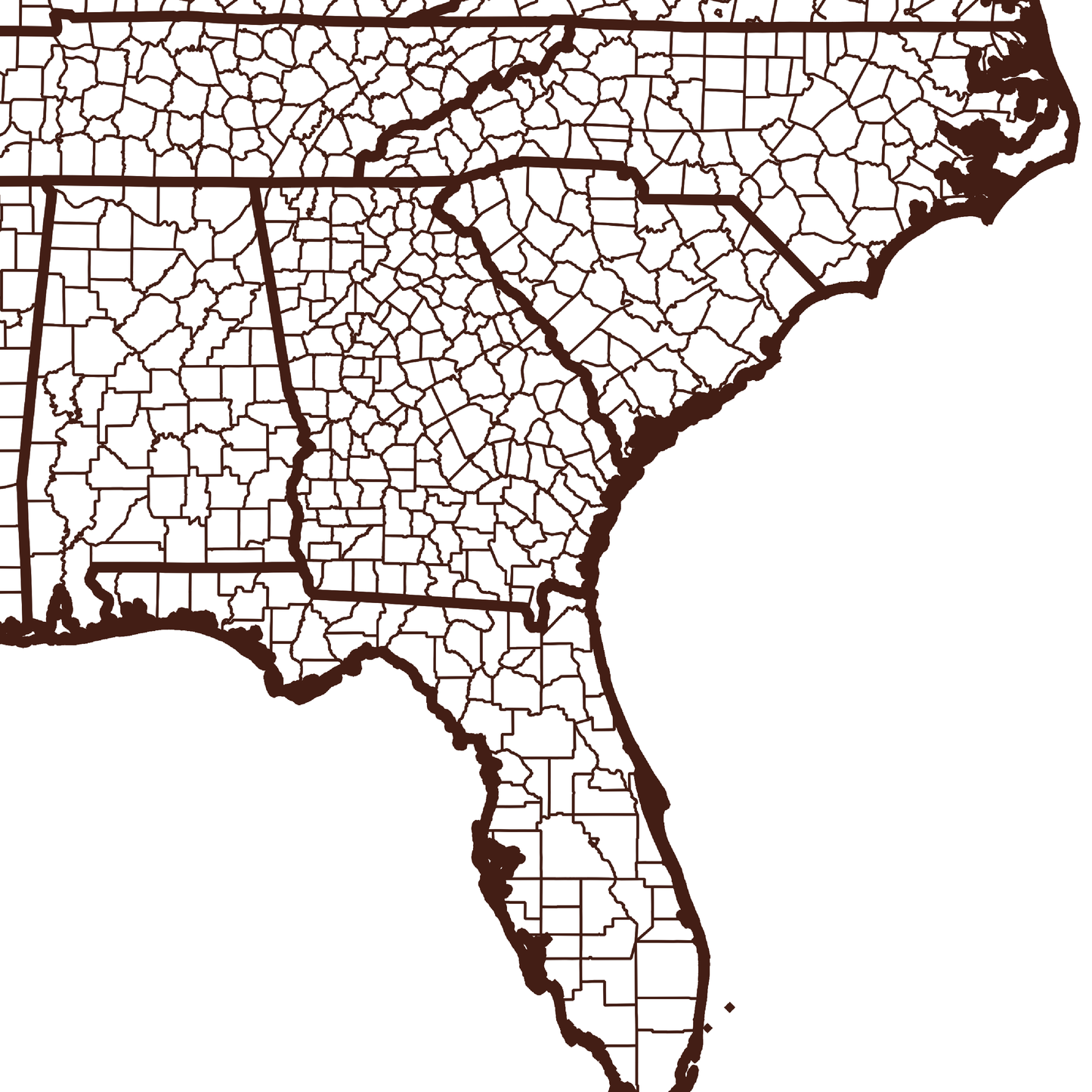 Charlton County Map