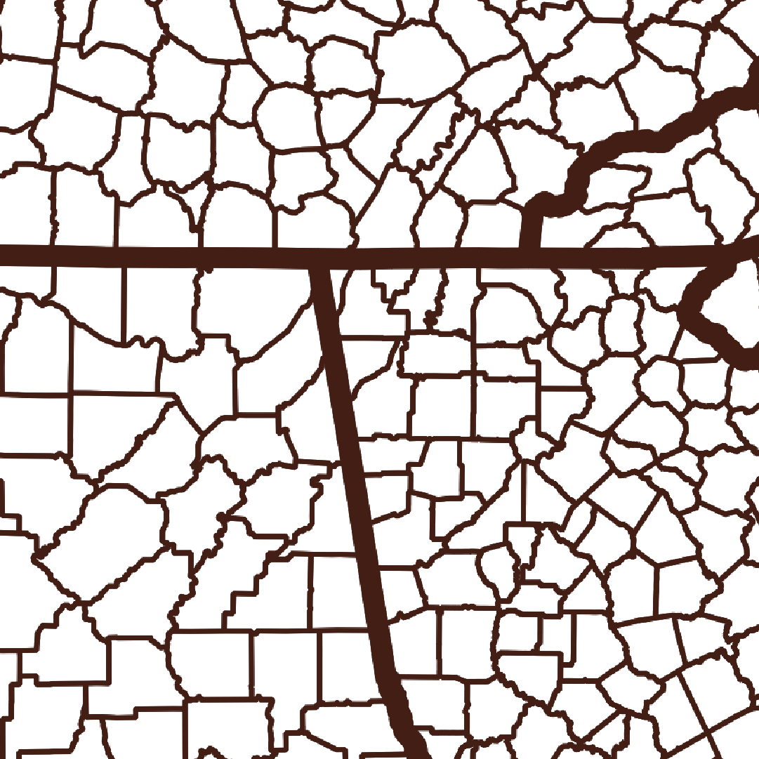 Chattooga County Map