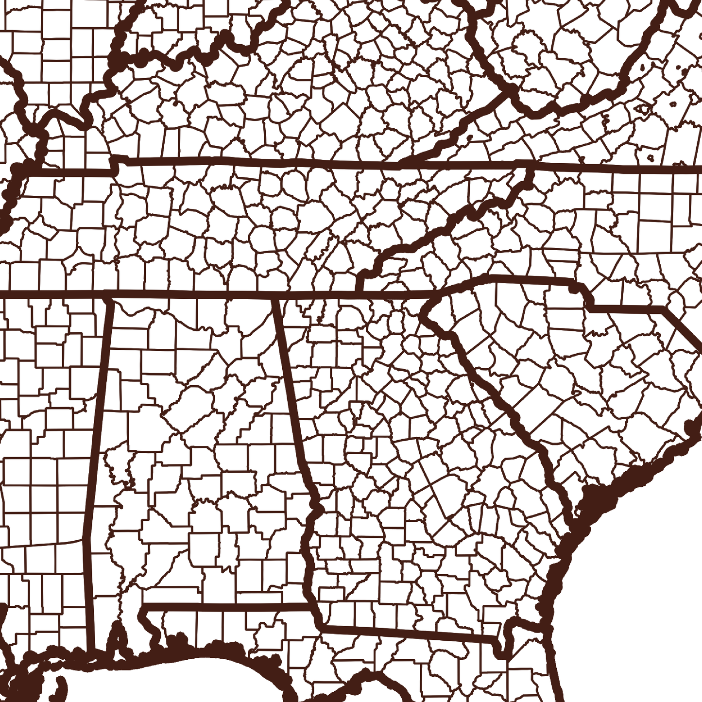 Cherokee County Map