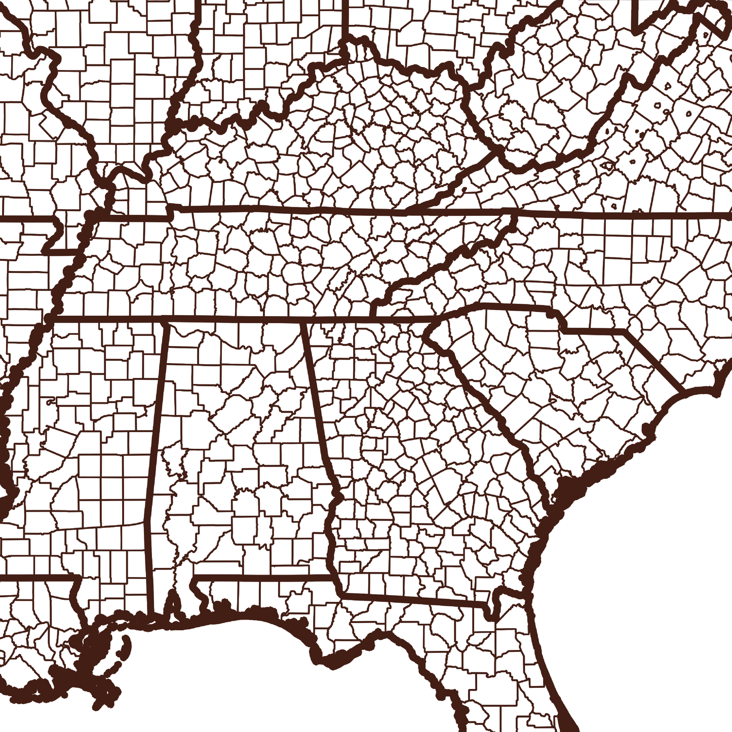 Cherokee County Map