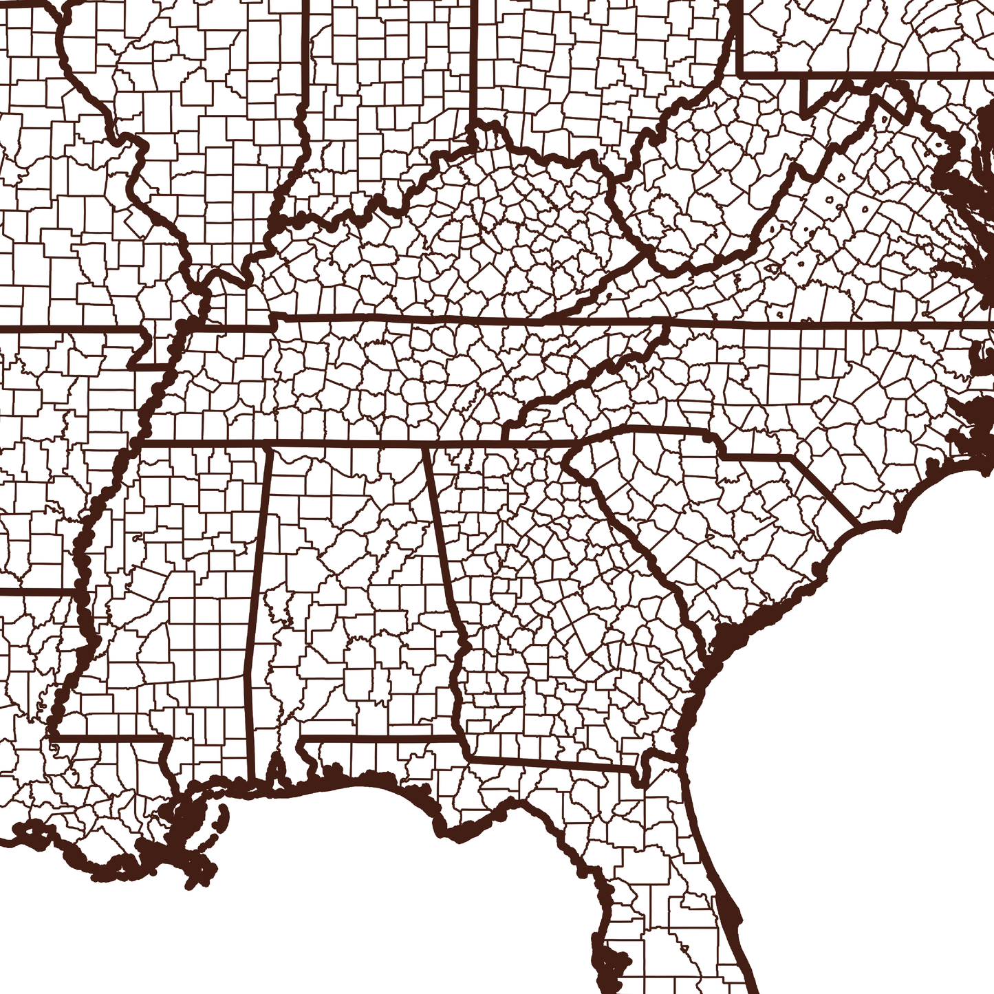 Cherokee County Map