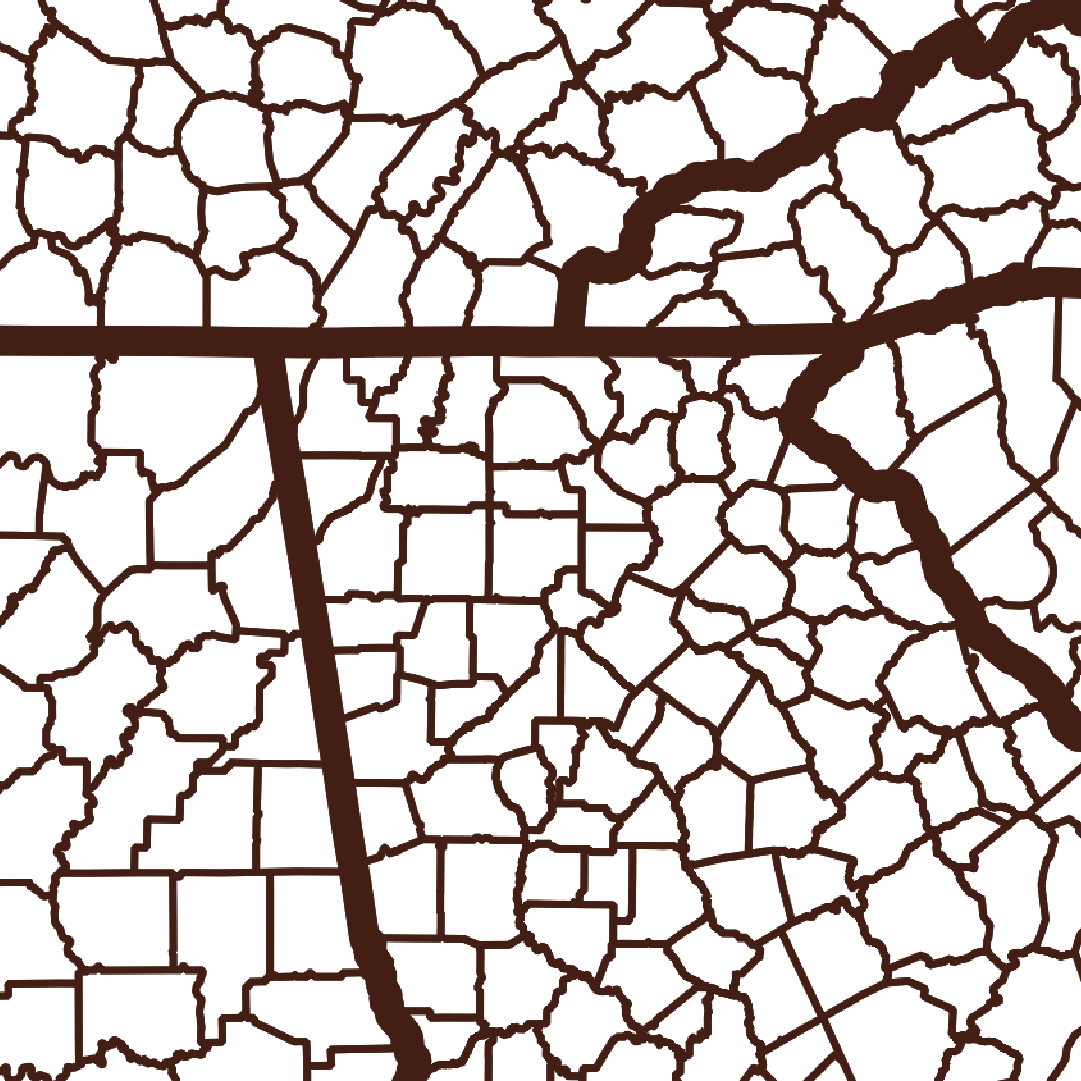 Cherokee County Map