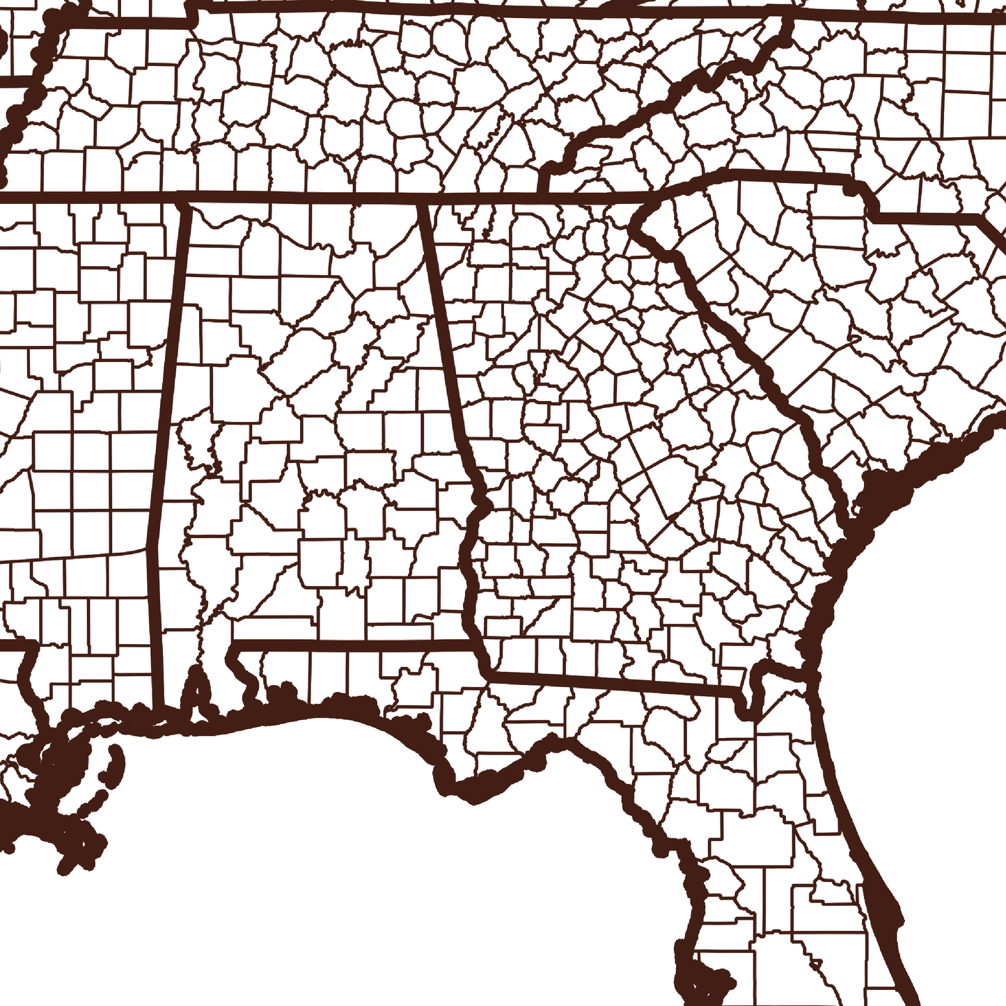 Clay County Map - Rochag