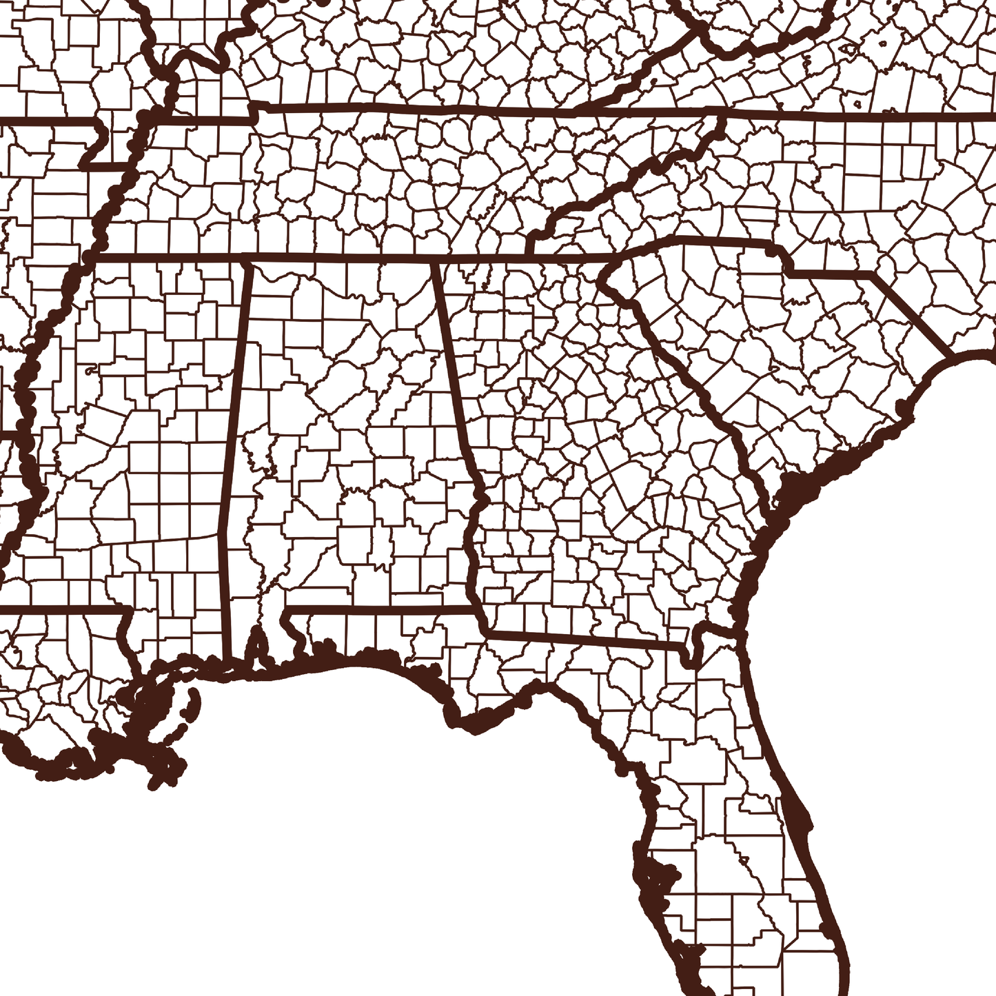 Clay County Map - Rochag