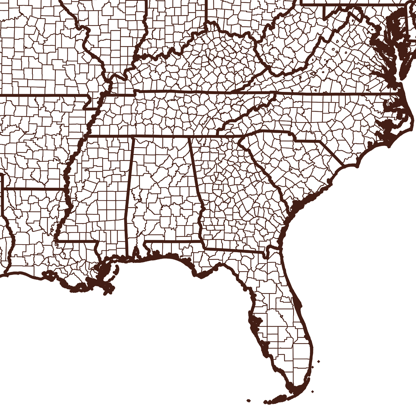 Clay County Map - Rochag