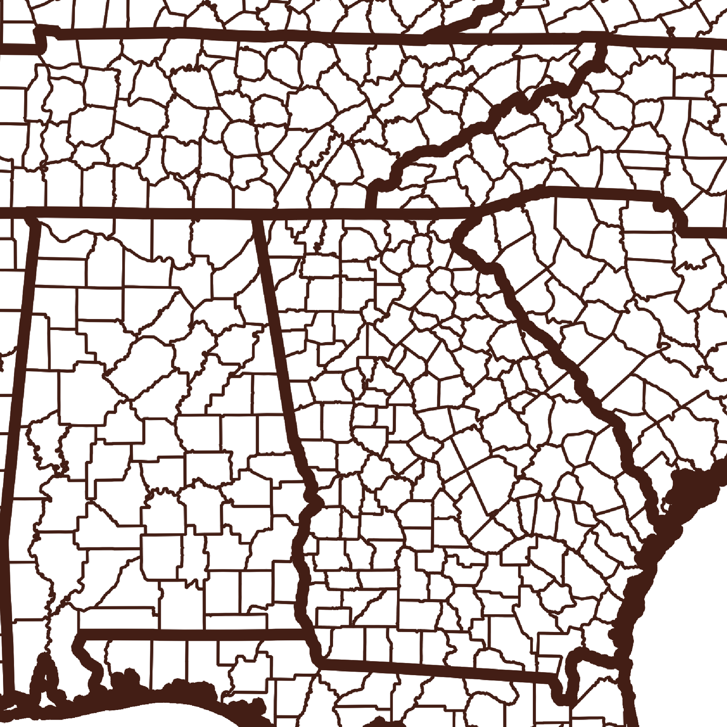 Clayton County Map - Rochag