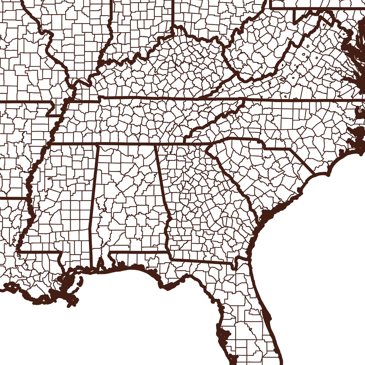 Clayton County Map - Rochag