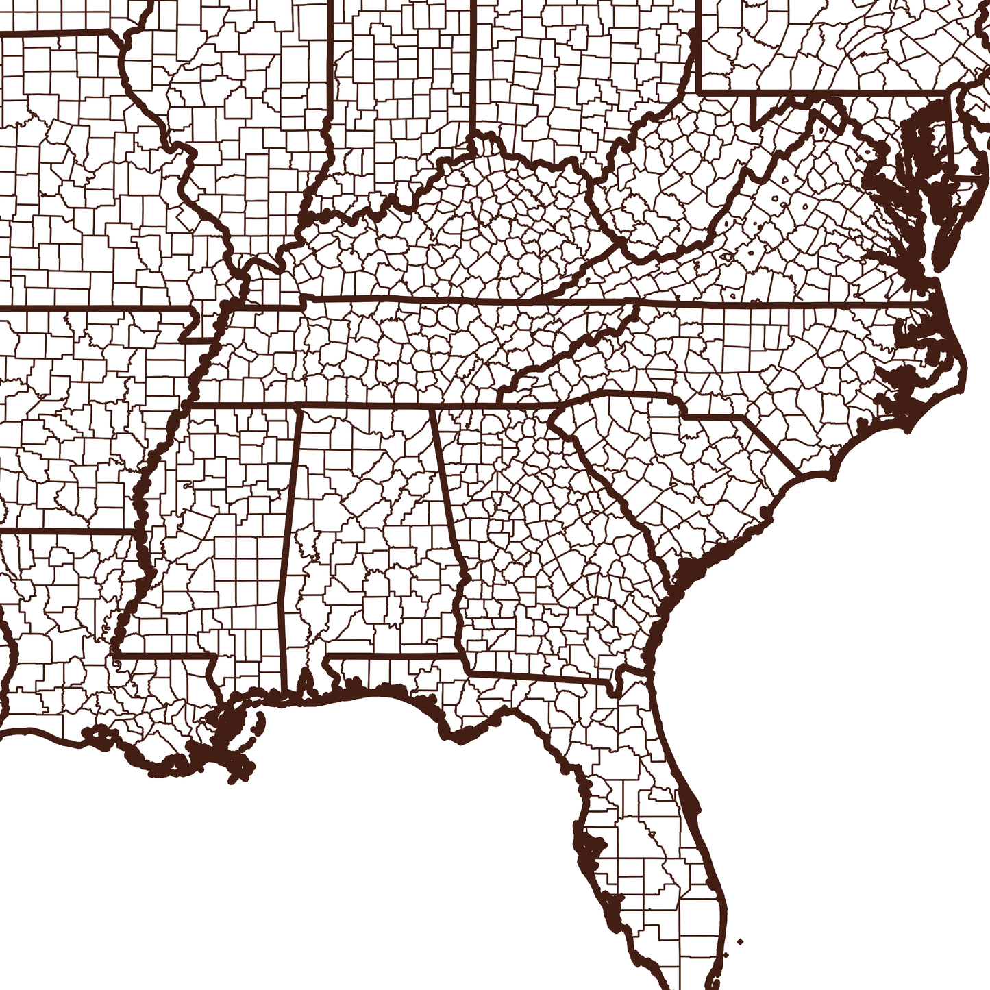 Clayton County Map - Rochag