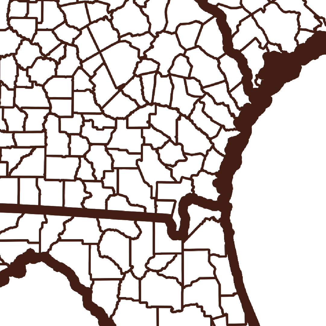 Clinch County Map