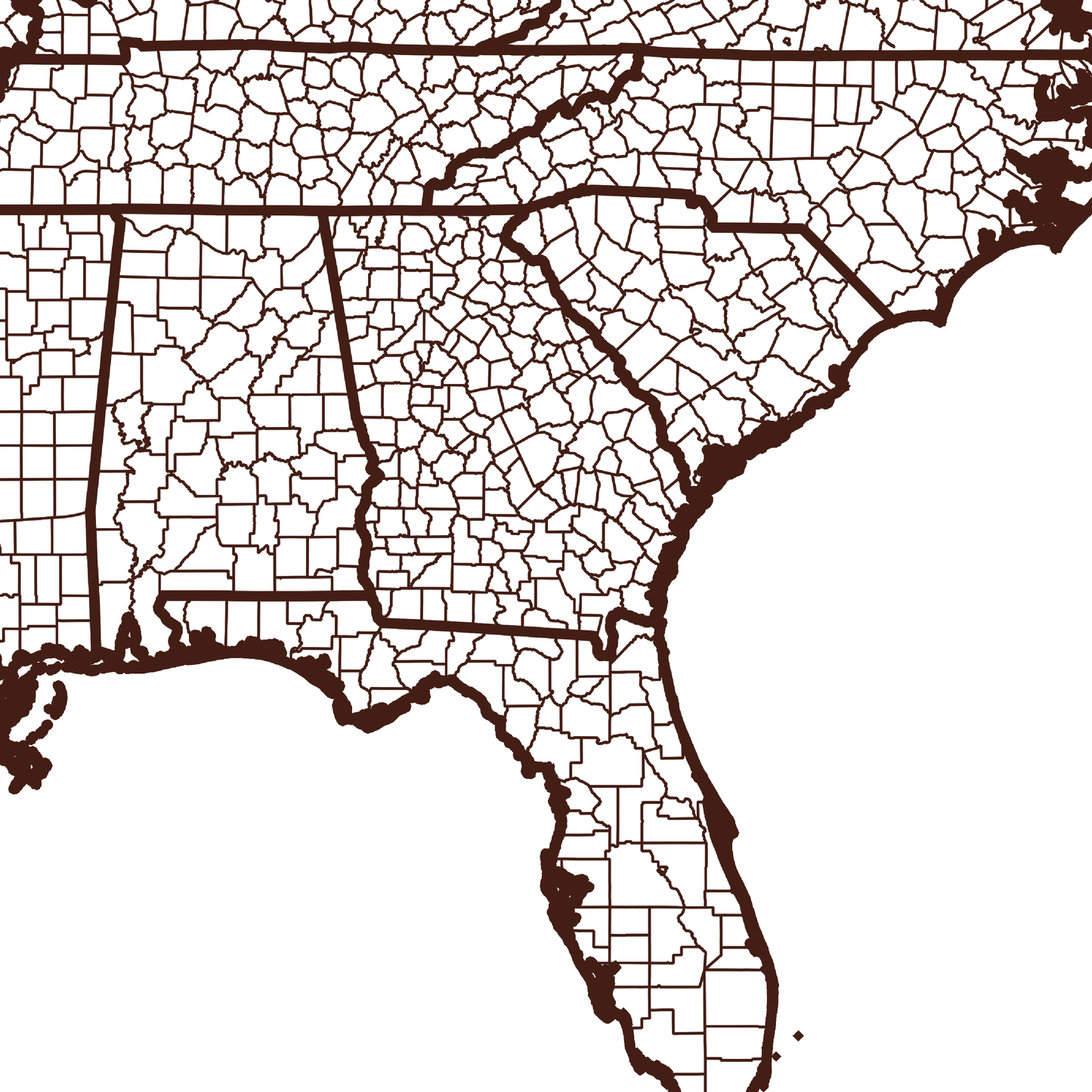 Coffee County Map