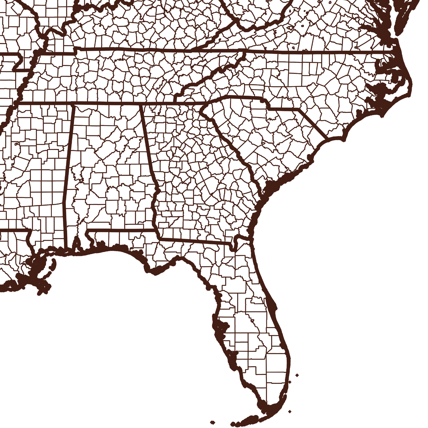 Coffee County Map