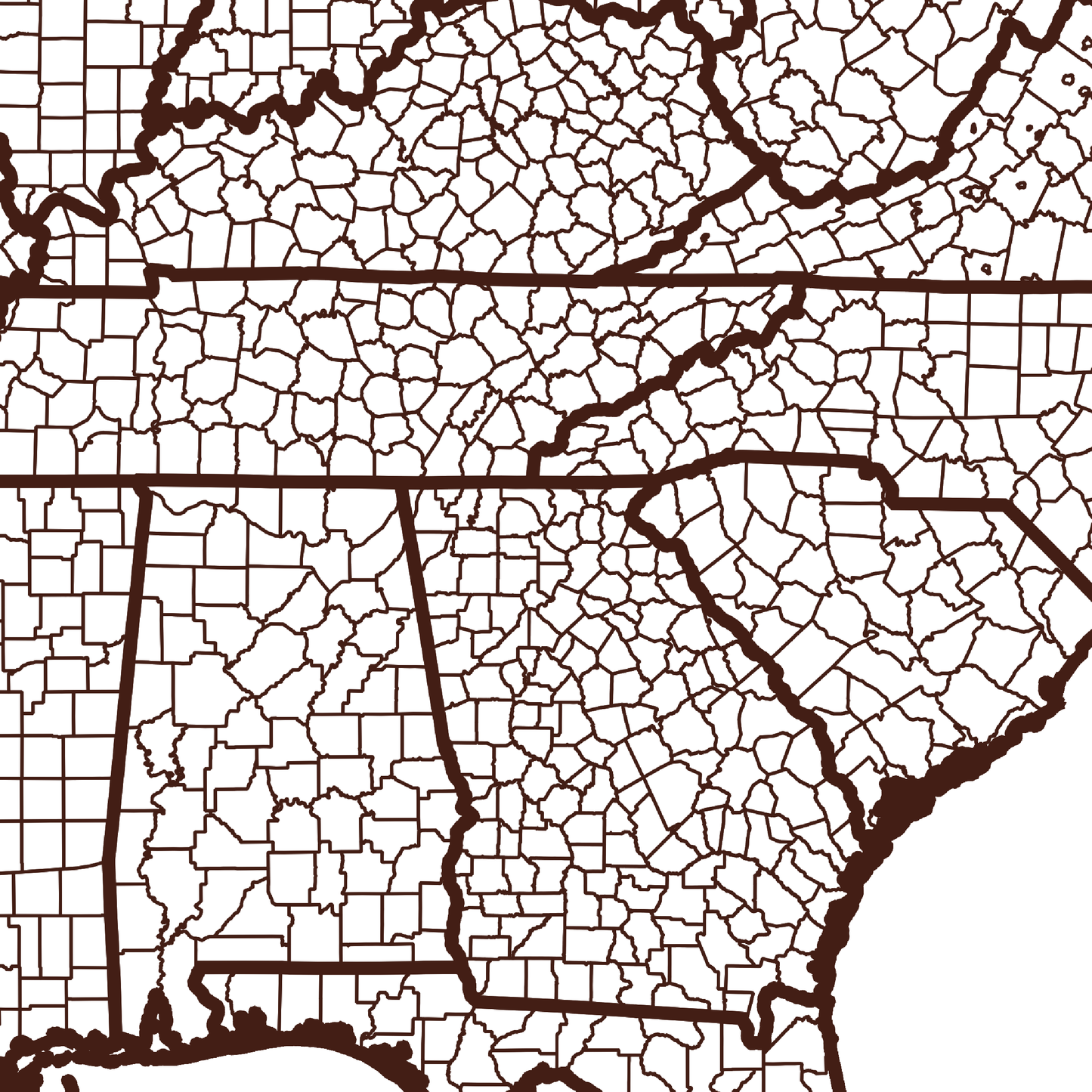 Dawson County Map