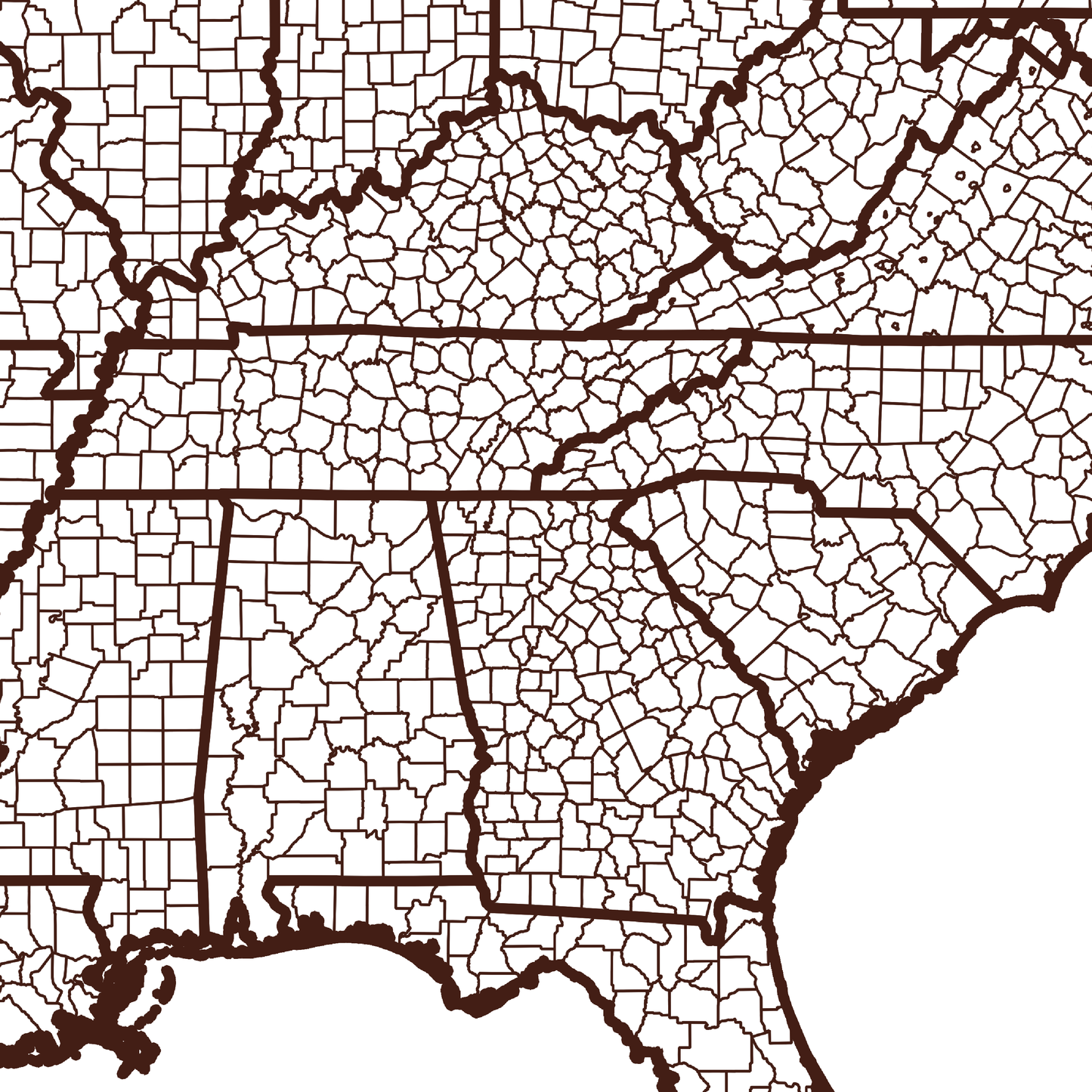 Dawson County Map