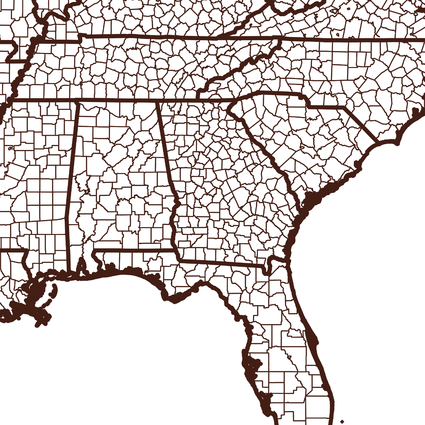 Dooly County Map