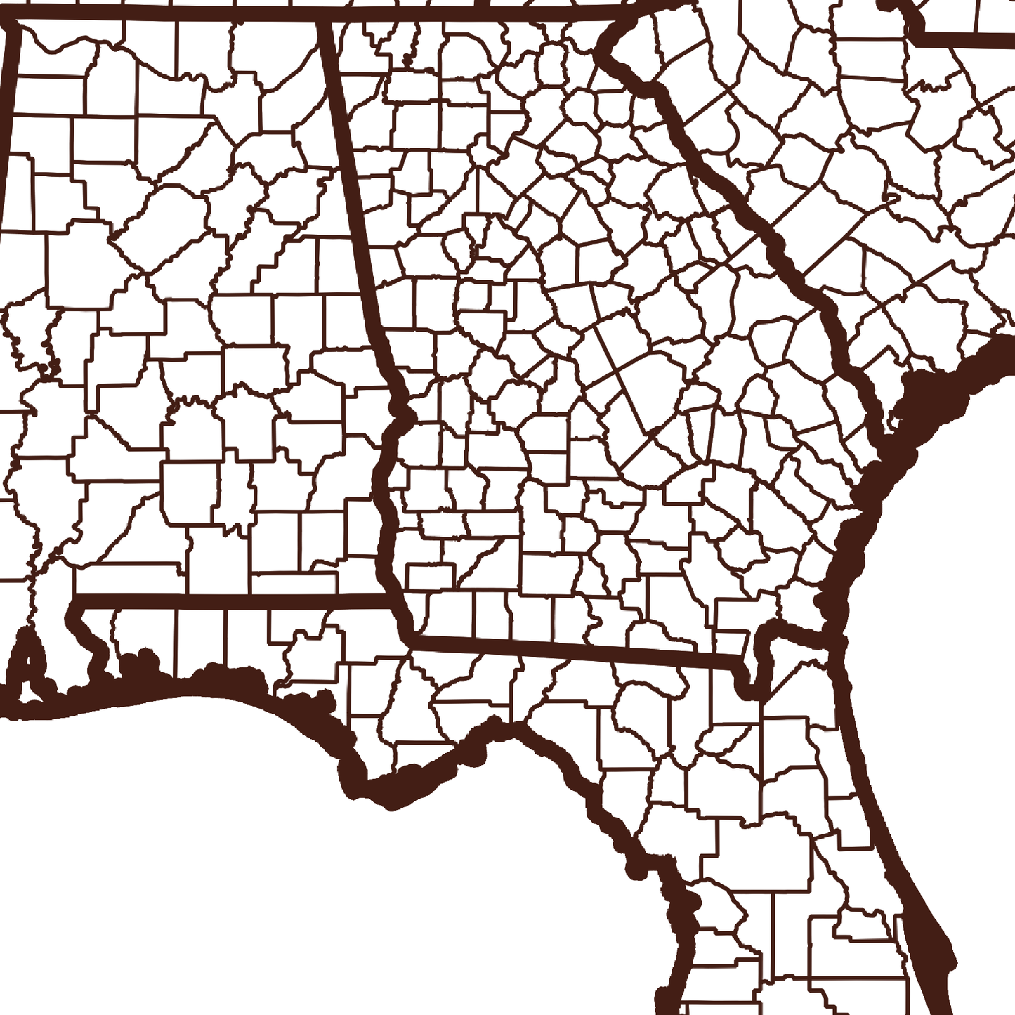 Dougherty County Map