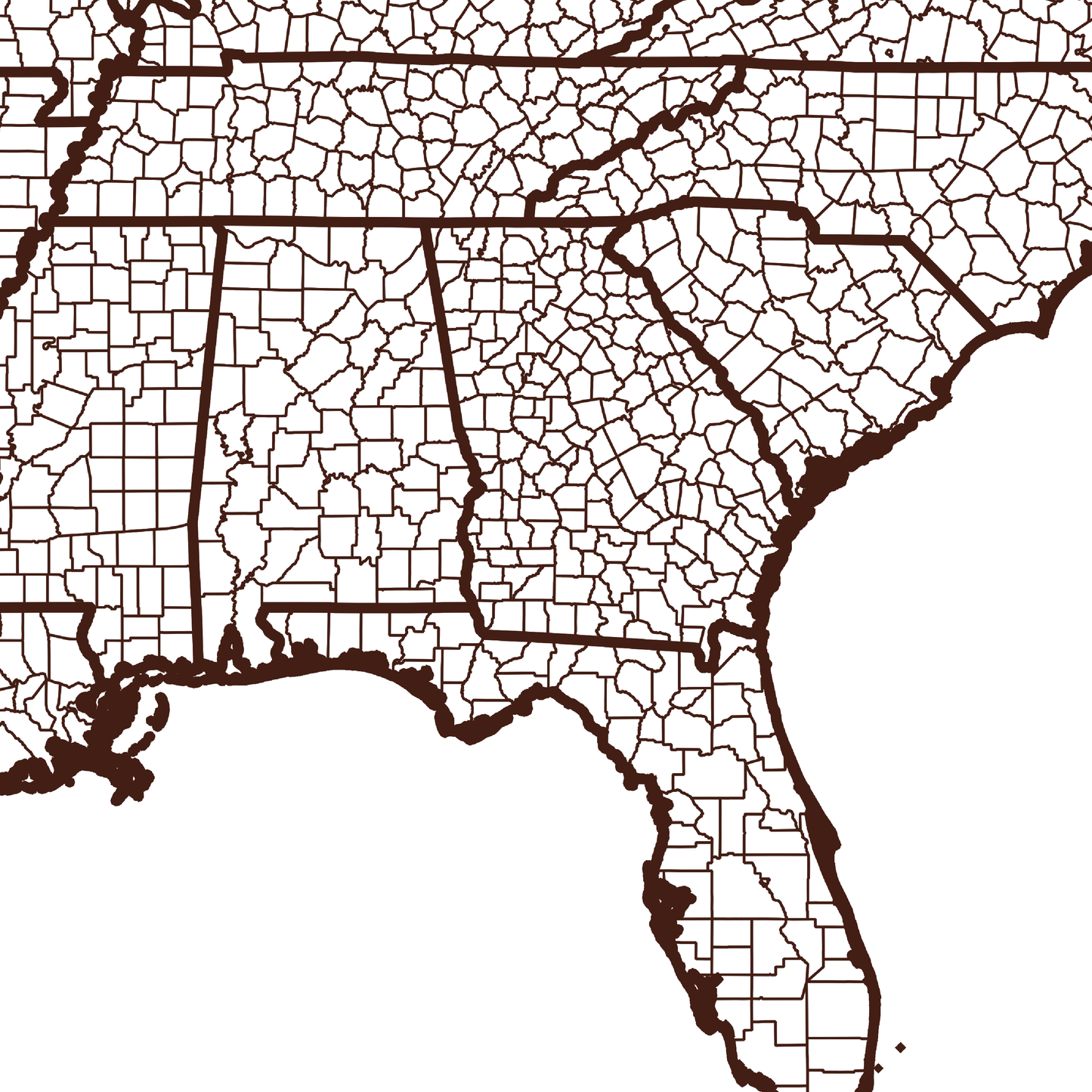 Dougherty County Map