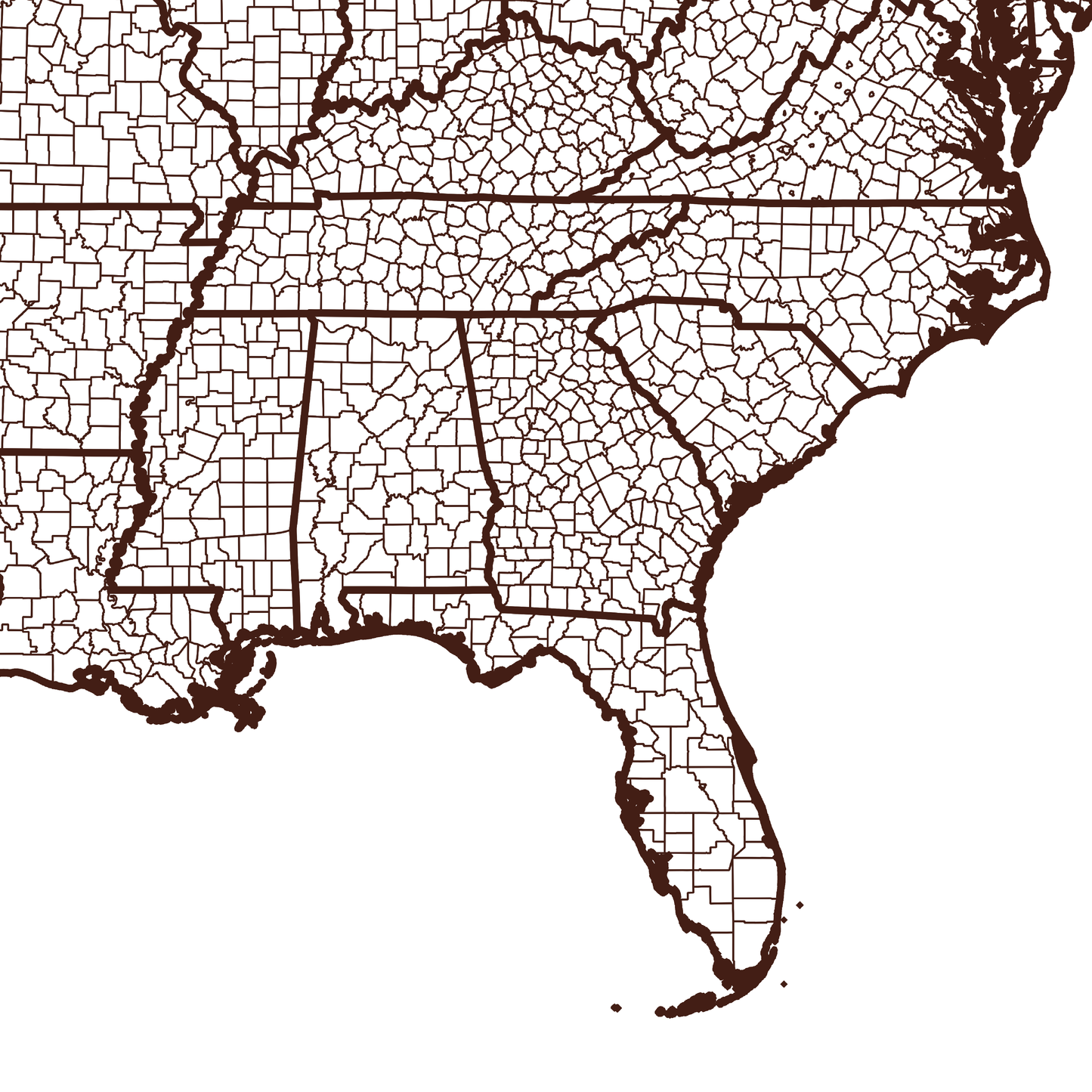 Dougherty County Map