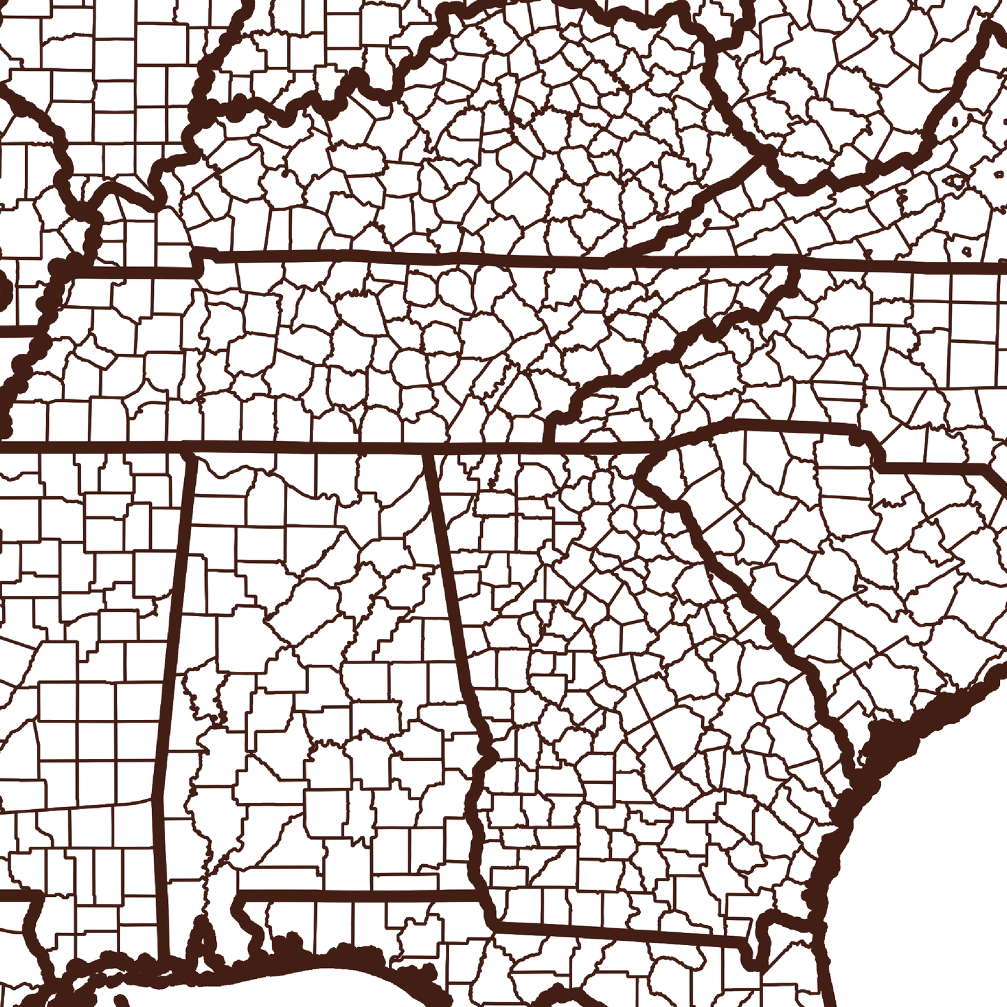 Gordon County Map