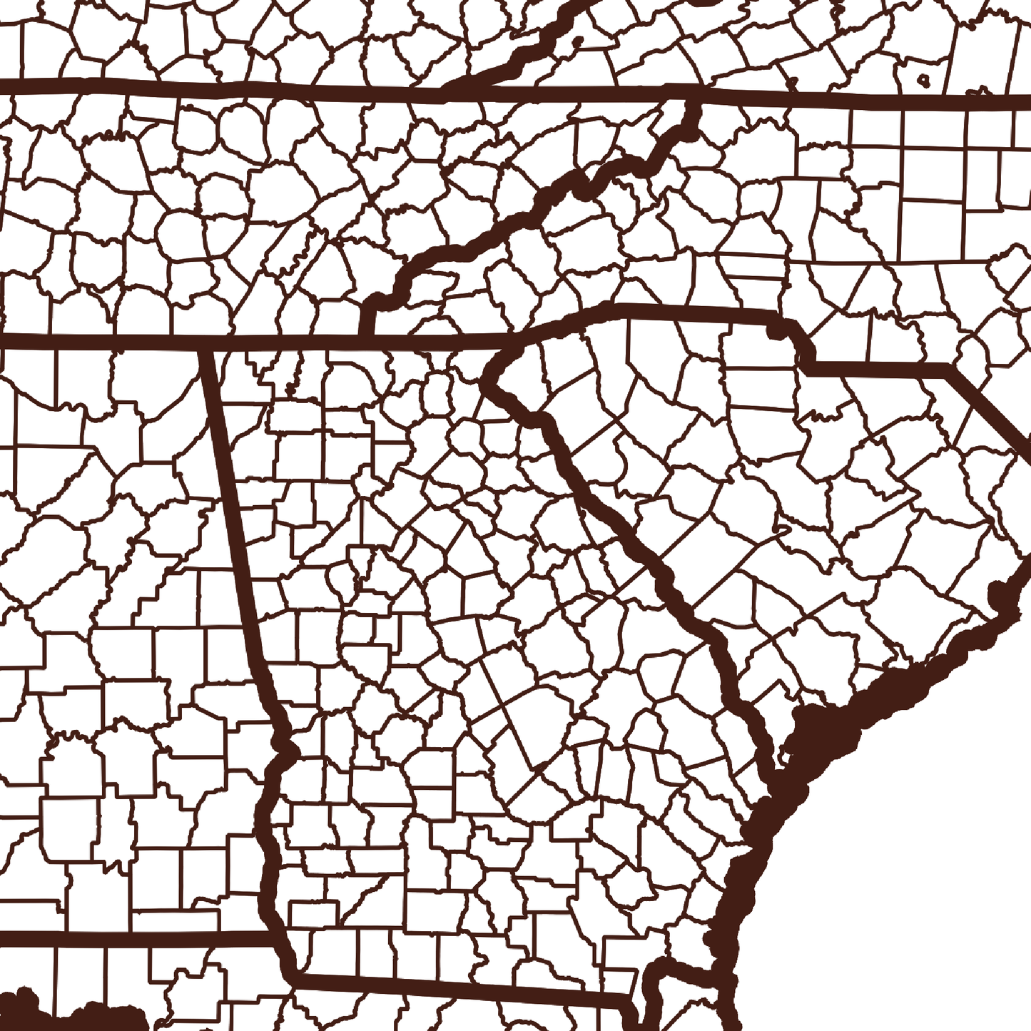 Hancock County Map