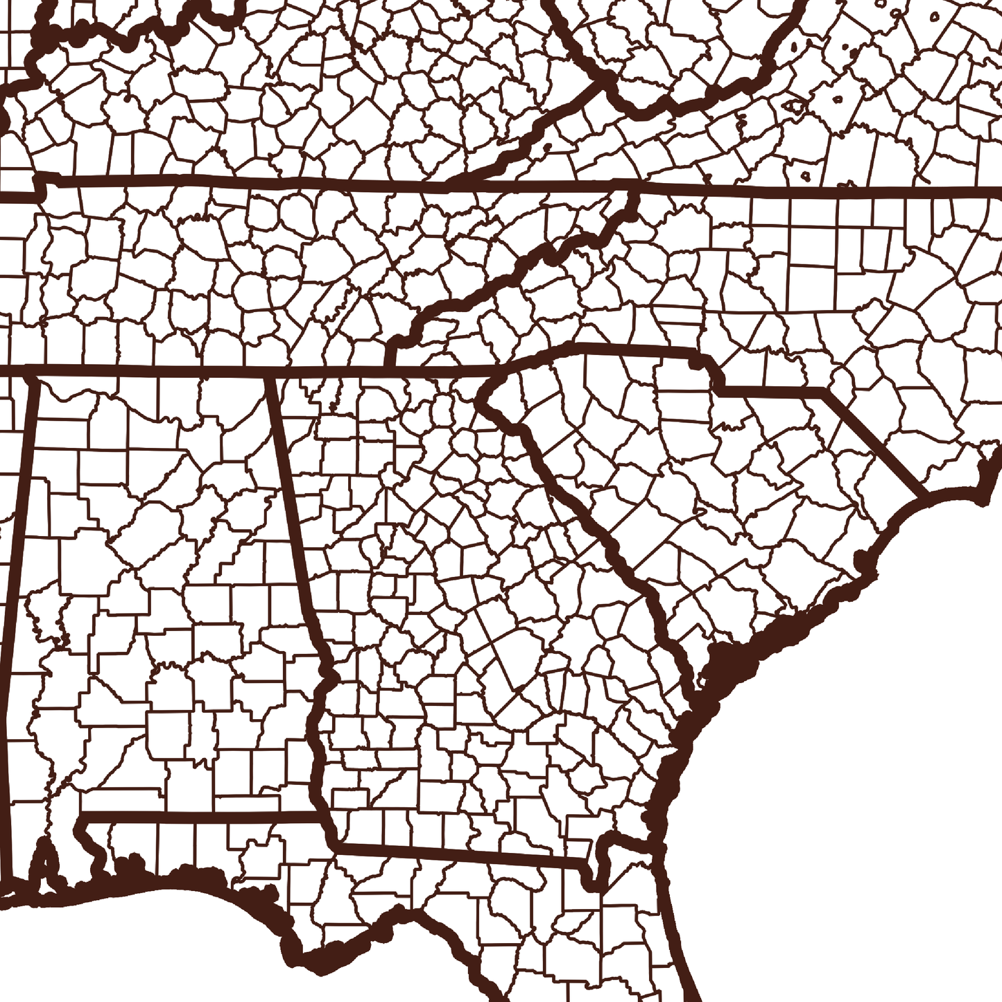 Hancock County Map