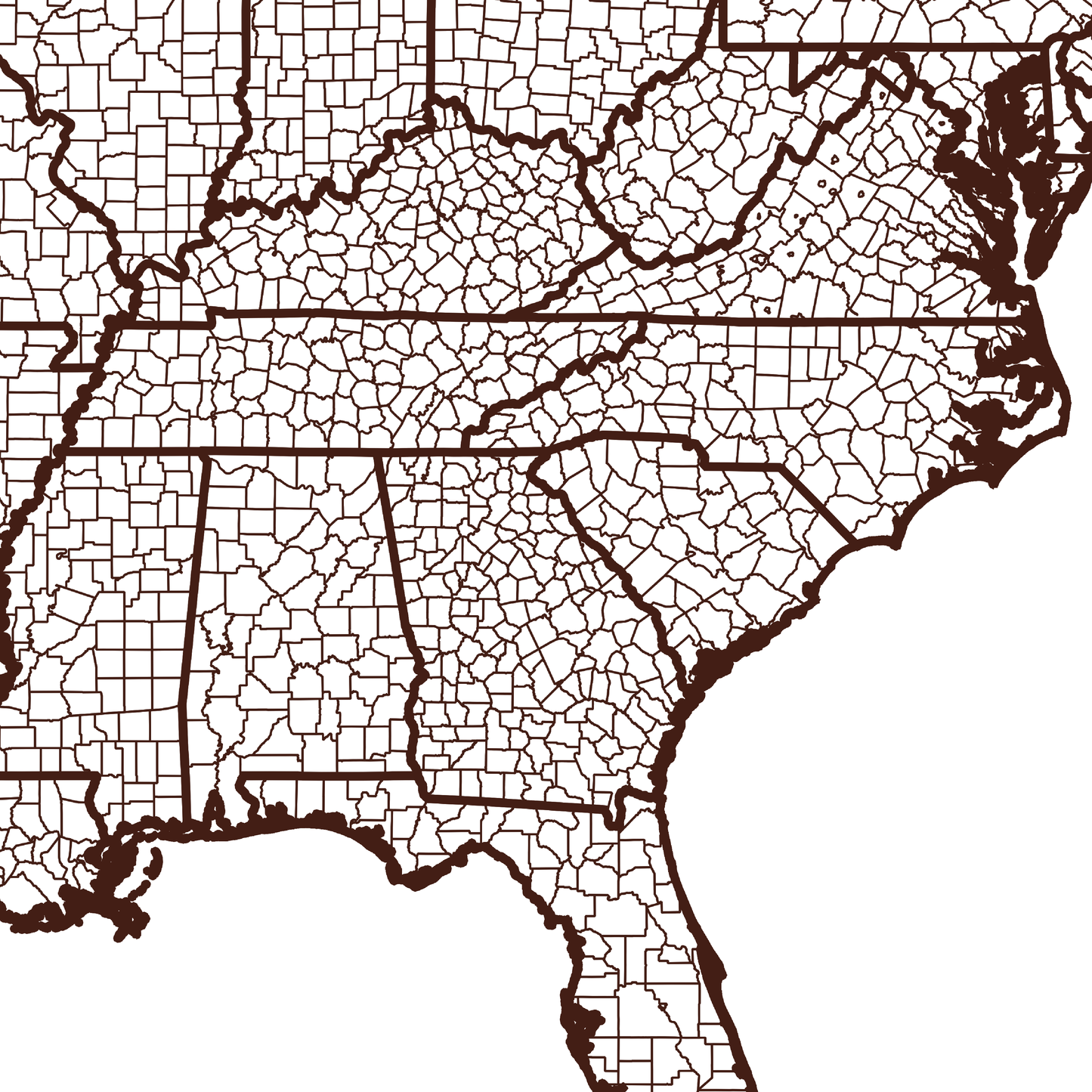 Hancock County Map