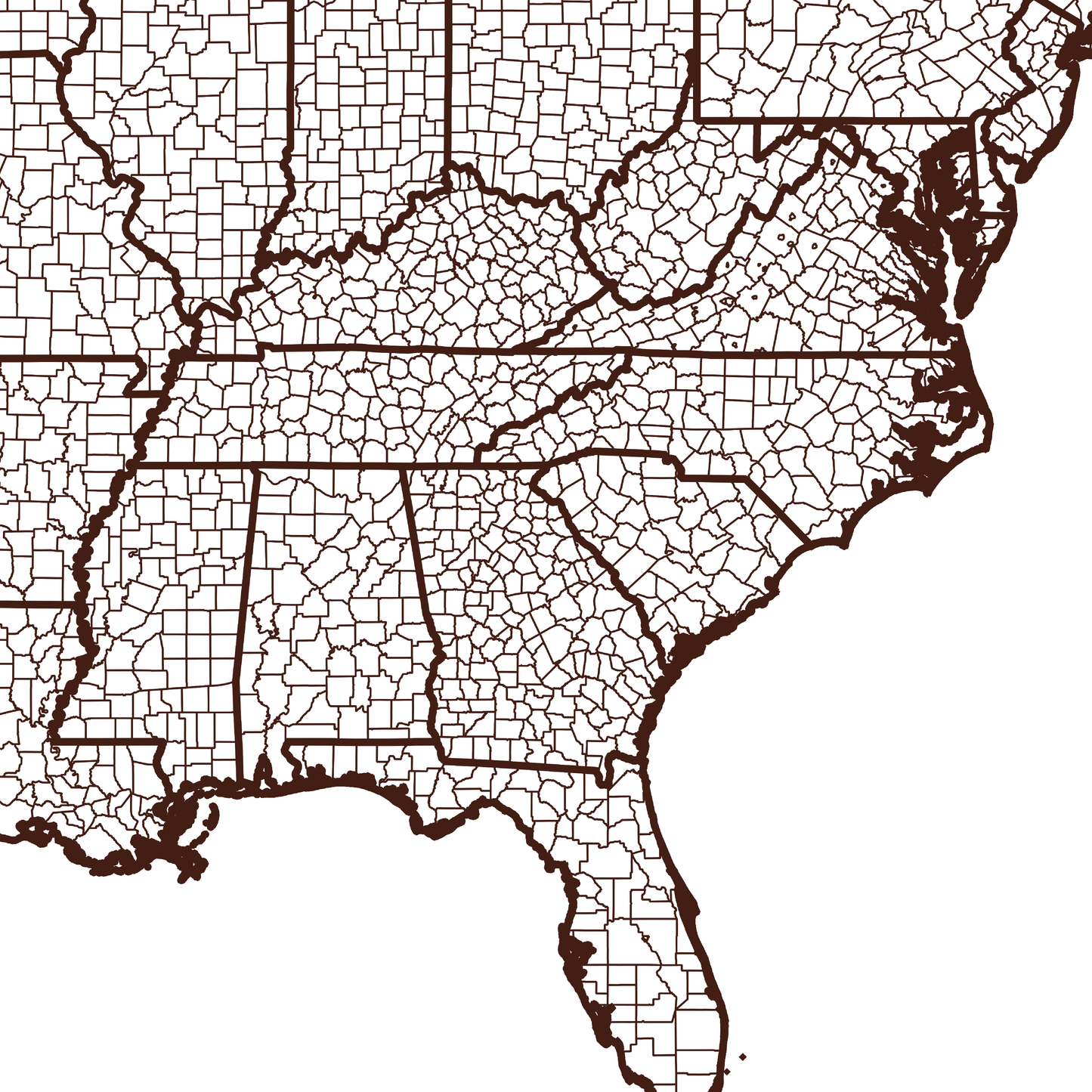 Hancock County Map