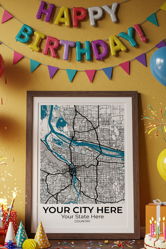 8+	Gift Idea Art Combinations: Personalizable Framed Maps