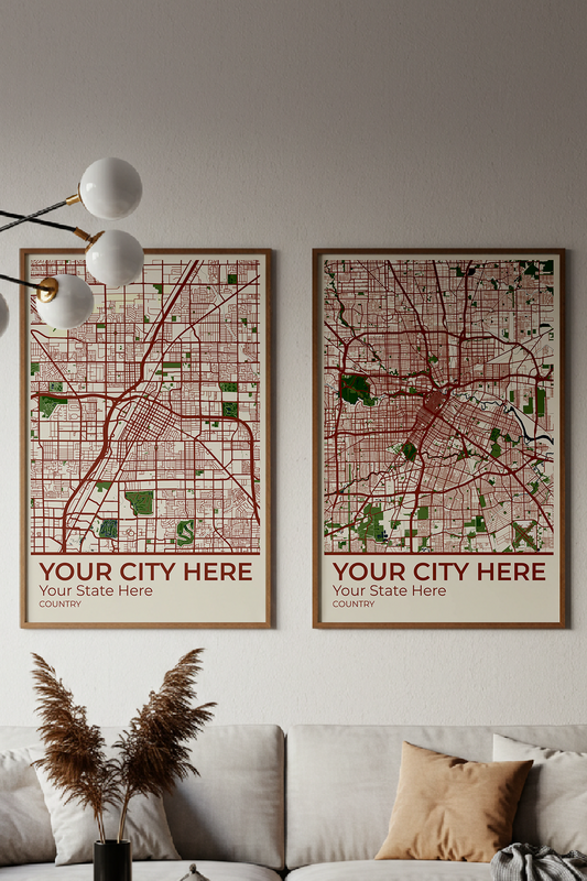 8+	Living Room Decor Apartment Cozy Modern Combinations: Personalizable Framed Maps - Rochag