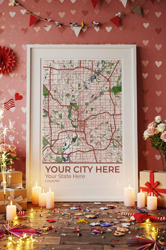 8+	Mother’s Day Decoration Ideas Options: Custom Wall Art Maps