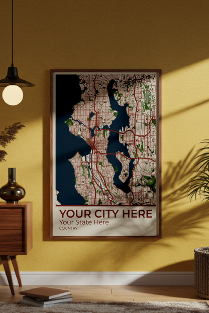 8+	Home Decor Ideas Aesthetic Modern Options: Custom Wall Art Maps