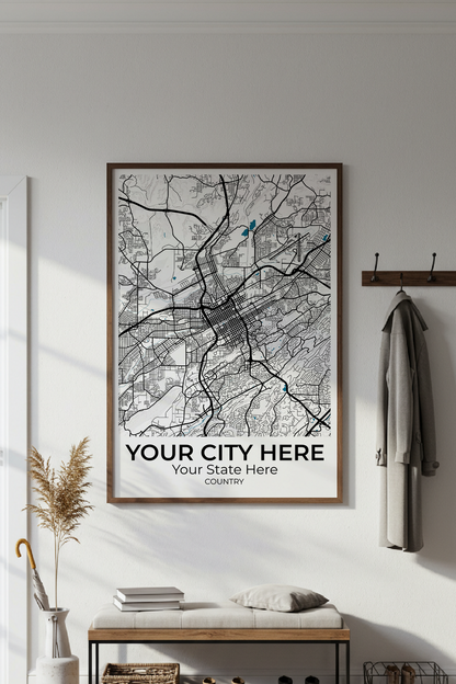 8+	Minimalist Decor Ideas For Apartments	Combinations: Personalizable Framed Maps - Rochag