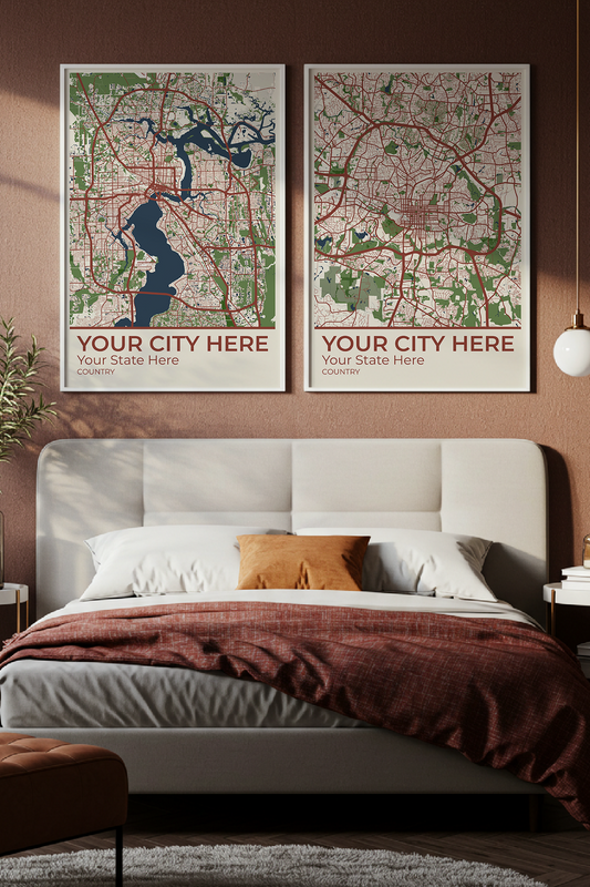 26+	Bedroom Decoration Ideas: Customizable Wall Decor Maps