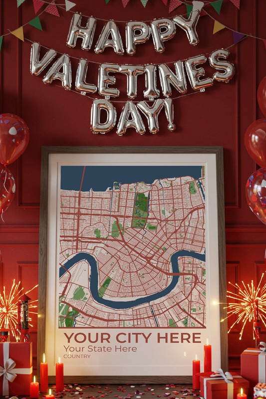 26+	Valentine's Day Gifts For Girlfriend Ideas: Customizable Wall Decor Maps - Rochag