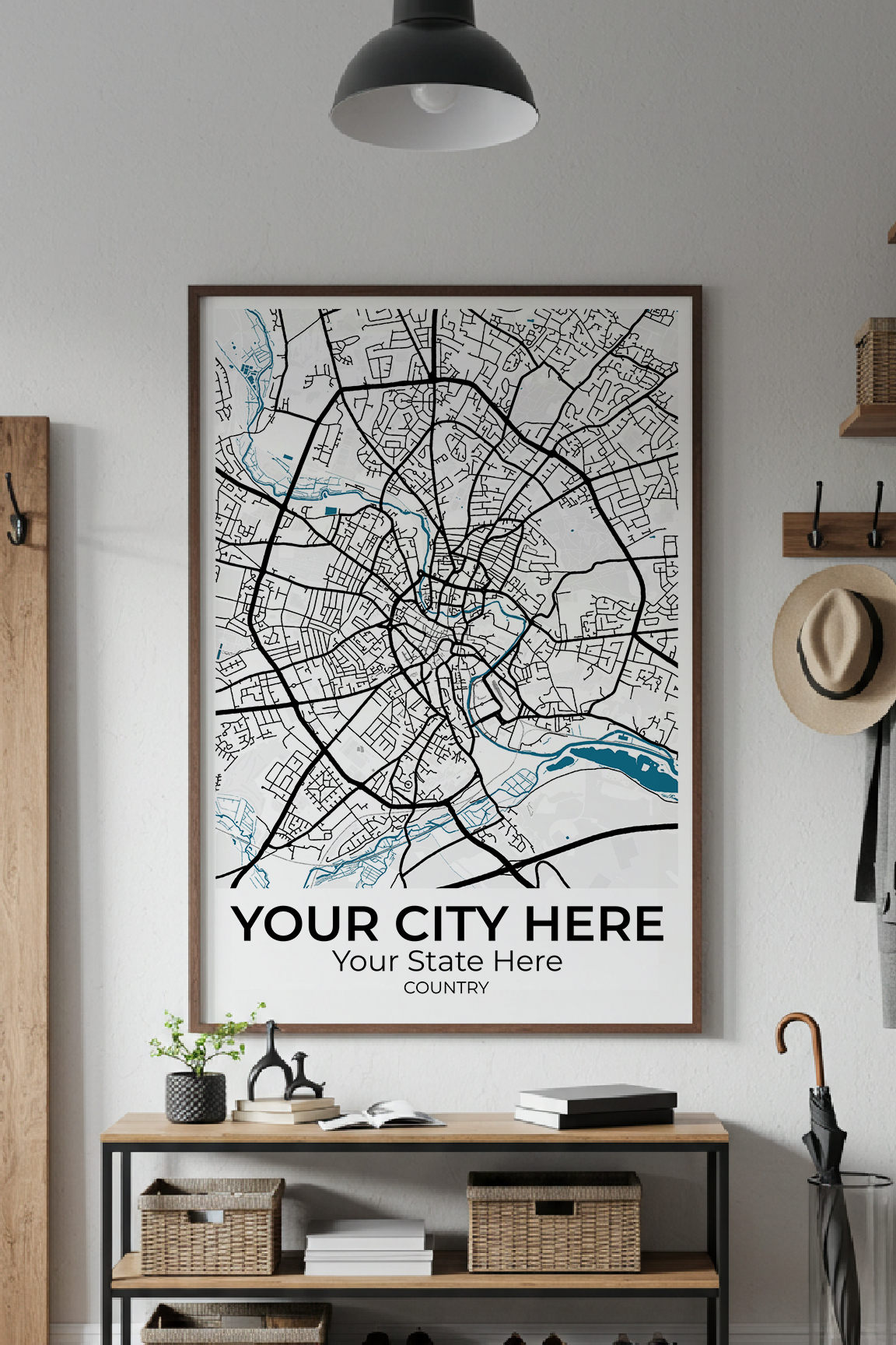 26+	Entrance Decor Building Configurations: Personalizable Maps Artworks - Rochag