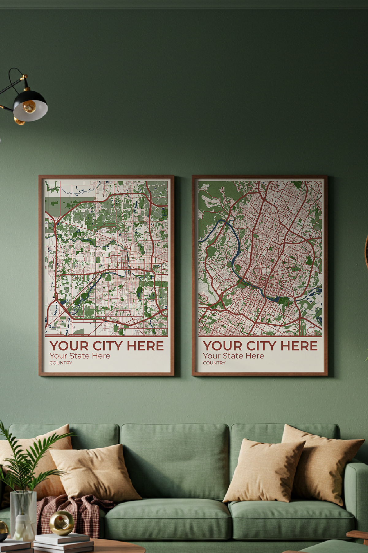 28+	Wall Art Above Sofa Alternatives: Customizable Wall Art Maps