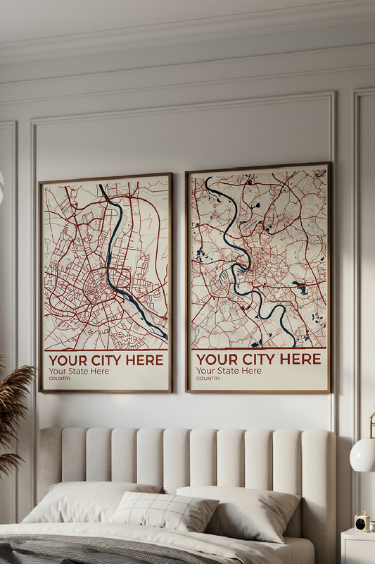 28+	Bedroom Decor For Small Rooms DIY Combinations: Personalizable Framed Maps - Rochag