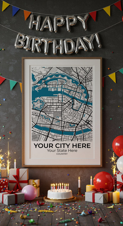 28+	Gift Idea For Friend Combinations: Personalizable Framed Maps