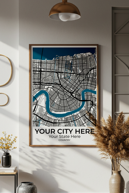 28+	Minimalist Art Combinations: Personalizable Framed Maps